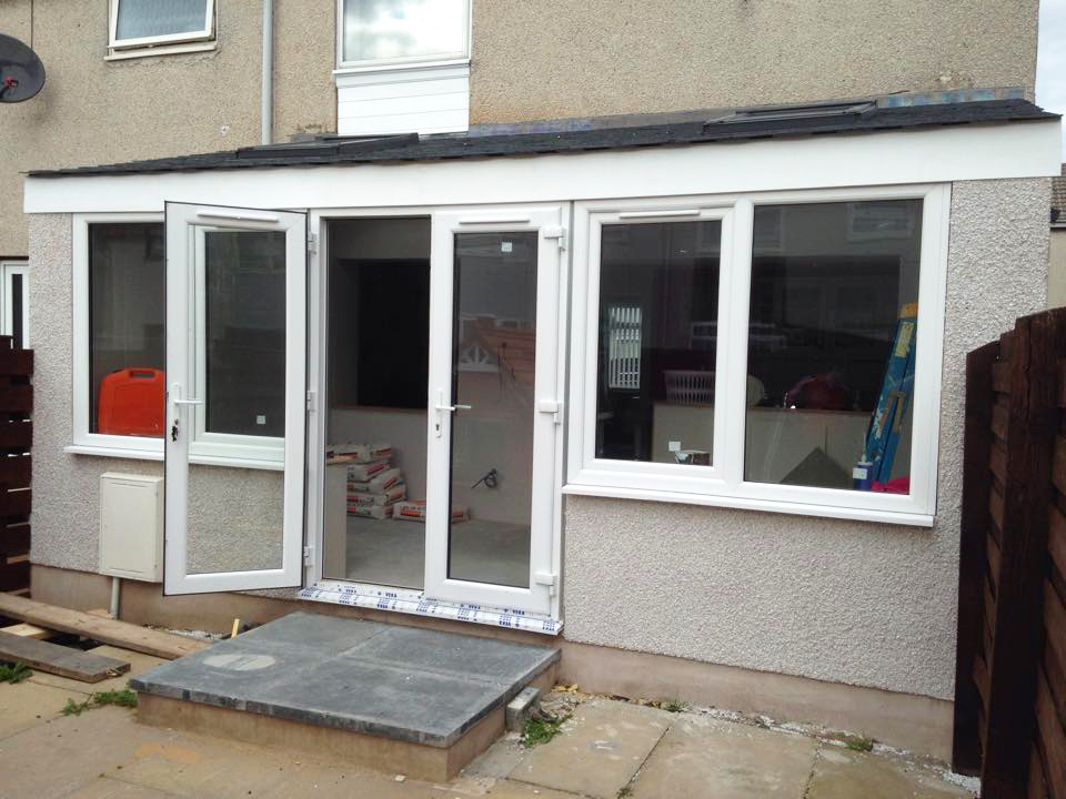 New home extension outside after picture